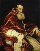 TIZIANO Vecellio paven paulus iii, alexander farnese Spain oil painting artist